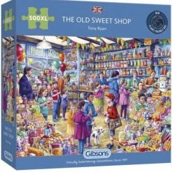Legpuzzel - Gibsons- Snoepwinkeltje - 500 Extra Grote Puzzelstukken- Oudere/slechtziende