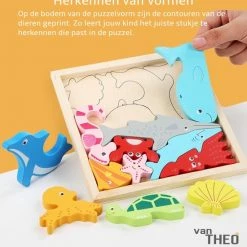 Van Theo Houten Puzzel - Houten Speelgoed - 3D Puzzel - Kinderen - Boerderij -Exporteren puzzels winkel 550x570 1