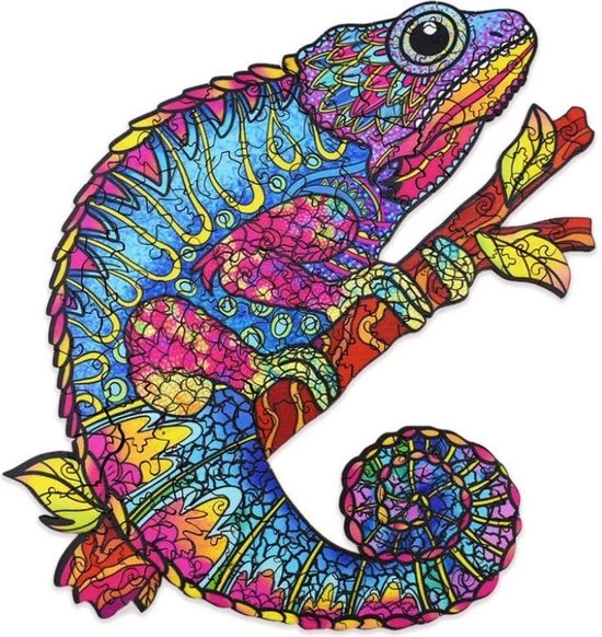 Jigsaw Mystery Chameleon 037 A3 |Legpuzzel Kameleon | Houten Puzzel | 200 Stukjes | Dierenpuzzel| Meer Dan 50 Verschillende Modellen 1 Jigsaw Mystery Chameleon 037 A3 |Legpuzzel Kameleon | Houten Puzzel | 200 Stukjes | Dierenpuzzel| Meer Dan 50 Verschillende Modellen