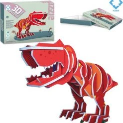 FDBW Puzzel Dino Verzameling | 3D Puzzel T-Rex 3 Jaar | Dinosaurus Speelgoed 3 Jaar | Dinosaurus Puzzel 3 D