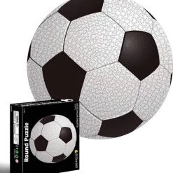 Pinshidai - Round Flat Puzzel 1000 Stukjes - Soccerball - Ronde Legpuzzel Voetbal -Exporteren puzzels winkel 550x594
