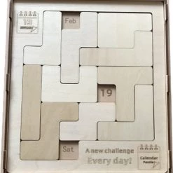 VinkToys Legpuzzel - Kalender - Houten Puzzel Kalender - Dagelijkse Kalender Puzzel - 365 Puzzels In 1 -Exporteren puzzels winkel 550x595 2