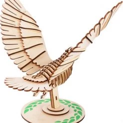 De Bouwplaats Bouwpakket 3D Puzzel Duif Van Hout -Exporteren puzzels winkel 550x597