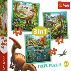 Trefl 3in1 Puzzel Dino's 20-50 Stukjes -Exporteren puzzels winkel 550x604 1