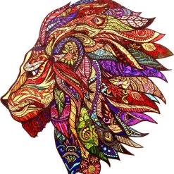 VinkToys Legpuzzel - Lion King A3 - Houten Jigsaw Puzzel Lion King - Houten Dieren Puzzel - 298 Stukjes