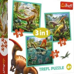 Trefl 3in1 Puzzel Dino's 20-50 Stukjes -Exporteren puzzels winkel 550x605 1