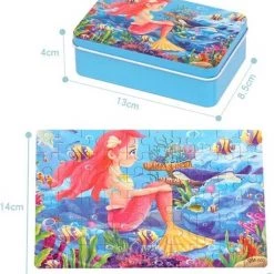 Merkloos Kinderpuzzel Luchtballon - 60 Stukjes - 22.5x14 Cm - Schoencadeautje Sinterklaas -Exporteren puzzels winkel 550x611