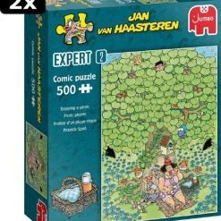 2x Jan Van Haasteren Expert 2: Picknick Plezier Puzzel - 500 Stukjes