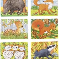 Mini-puzzel Bosdieren - Goki (57709)