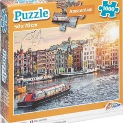 Grafix Puzzel 1000 Stukjes Volwassenen | Thema Amsterdam, Kanalen | Afmeting 50 X 70 CM | Legpuzzel -Exporteren puzzels winkel 550x638 1