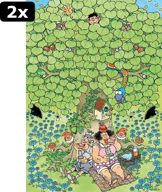 2x Jan Van Haasteren Expert 2: Picknick Plezier Puzzel - 500 Stukjes 4 2x Jan Van Haasteren Expert 2: Picknick Plezier Puzzel - 500 Stukjes - Afbeelding 4