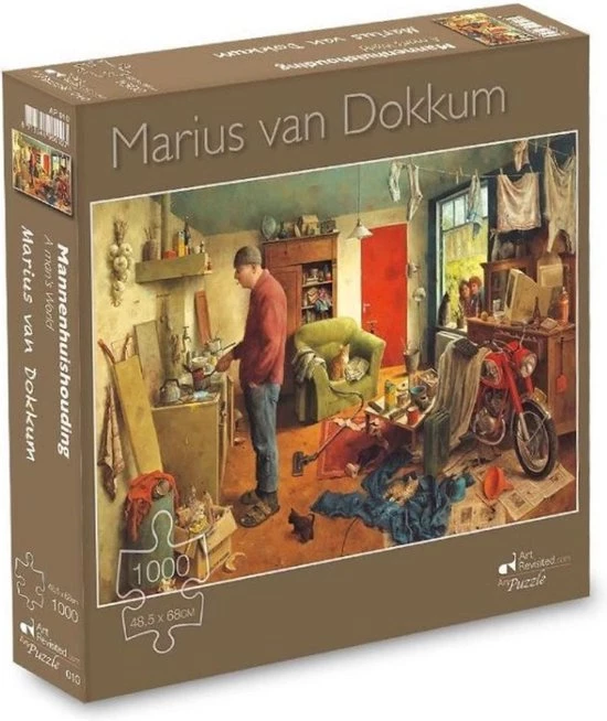Art Revisited Mannenhuishouding Puzzel 1000 Stukjes 2 Art Revisited Mannenhuishouding Puzzel 1000 Stukjes - Afbeelding 2