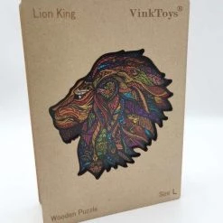 VinkToys Legpuzzel - Lion King A3 - Houten Jigsaw Puzzel Lion King - Houten Dieren Puzzel - 298 Stukjes -Exporteren puzzels winkel 550x656