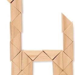 Merkloos Houten Puzzel Met Opbergzakje - Blokpuzzel - Behendigheiddspel - Speelgoed - Hout - Beige - 24 Puzzelstukjes - Schoencadeautjes Sinterklaas -Exporteren puzzels winkel 550x659 1