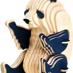 De Bouwplaats 3D Puzzel Bouwpakket Panda- Hout
