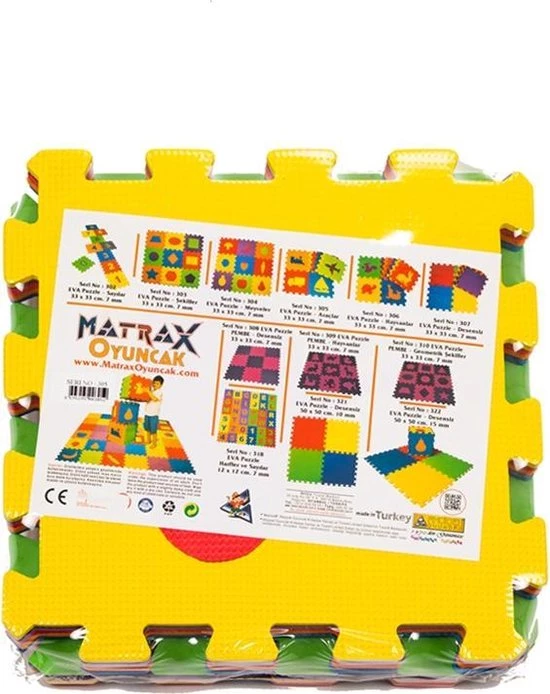 Matrax Puzzelmat - Vloermat - Speelkleed - Speelmat Foam - Foam Mat - 33x33cm 7 Matrax Puzzelmat - Vloermat - Speelkleed - Speelmat Foam - Foam Mat - 33x33cm - Afbeelding 7