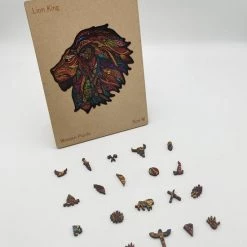 VinkToys Legpuzzel - Lion King A3 - Houten Jigsaw Puzzel Lion King - Houten Dieren Puzzel - 298 Stukjes -Exporteren puzzels winkel 550x698