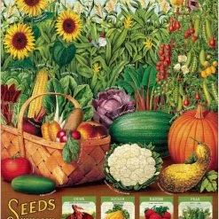 Vintage Puzzel Victory Garden Cavallini & Co - Legpuzzel 1000 Stukjes Tuin/Groenten/Vegetable -Exporteren puzzels winkel 550x699 2