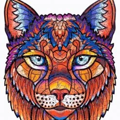 VG Deals Houten Jigsaw Puzzel | Dierenfiguur Puzzel | Houten Dieren Puzzel | Educatieve Puzzel | Decoratief | Houten Legpuzzel | Wooden Animal Jigsaw Puzzle | Breinbreker | A3 | Lynx
