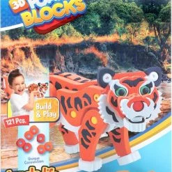 Toi-toys 3d Puzzel Tijger Junior 31,5 Cm Foam Oranje 121 Delig