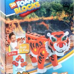 Toi-toys 3d Puzzel Tijger Junior 31,5 Cm Foam Oranje 121 Delig -Exporteren puzzels winkel 550x730 1