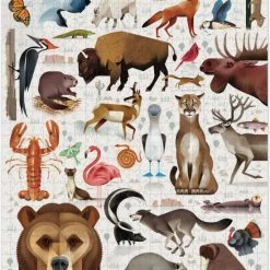 Crocodile Creek Puzzel De Wereld Van Dieren Uit Noord-Amerika - 750 Stukjes -Exporteren puzzels winkel 550x730 2
