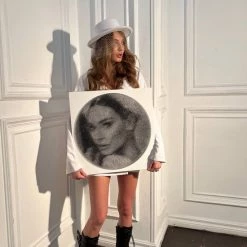 Ring String - Puzzel - Cre Ren String Art Van Elke Foto - Tekenreeks Kunst - String Art Kunstset - Gepersonaliseerd Cadeau - Maak Je Eigen Tekenreekskunst Van Elke Foto -Exporteren puzzels winkel 550x733 4