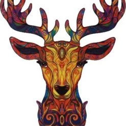 Winsa Souvenirs Houten Puzzel Volwassenen | Hert Dierenpuzzel | Dieren Vorm Puzzelstukjes | A3 | Puzzels | MYSTERY DEER #041 -Exporteren puzzels winkel 550x733 8