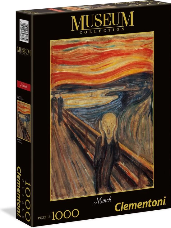 Clementoni Puzzels Voor Volwassenen - Munch - The Scream, Museum Puzzel 1000 Stukjes, 14-99 Jaar - 39377 5 Clementoni Puzzels Voor Volwassenen - Munch - The Scream, Museum Puzzel 1000 Stukjes, 14-99 Jaar - 39377 - Afbeelding 5