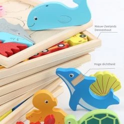 Van Theo Houten Puzzel - Houten Speelgoed - 3D Puzzel - Kinderen - Boerderij -Exporteren puzzels winkel 550x743