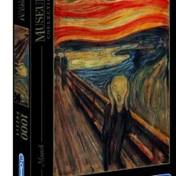 Clementoni Puzzels Voor Volwassenen - Munch - The Scream, Museum Puzzel 1000 Stukjes, 14-99 Jaar - 39377