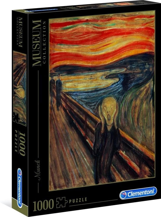 Clementoni Puzzels Voor Volwassenen - Munch - The Scream, Museum Puzzel 1000 Stukjes, 14-99 Jaar - 39377 1 Clementoni Puzzels Voor Volwassenen - Munch - The Scream, Museum Puzzel 1000 Stukjes, 14-99 Jaar - 39377