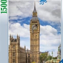 Ravensburger Puzzel Grappige Kat Op De Big Ben - Legpuzzel - 1500 Stukjes -Exporteren puzzels winkel 550x749 1