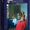 Art By BlueBird Vermeer - Het Meisje Met Het Wijnglas, 1659 (1000 Stukjes, Kunst Puzzel)