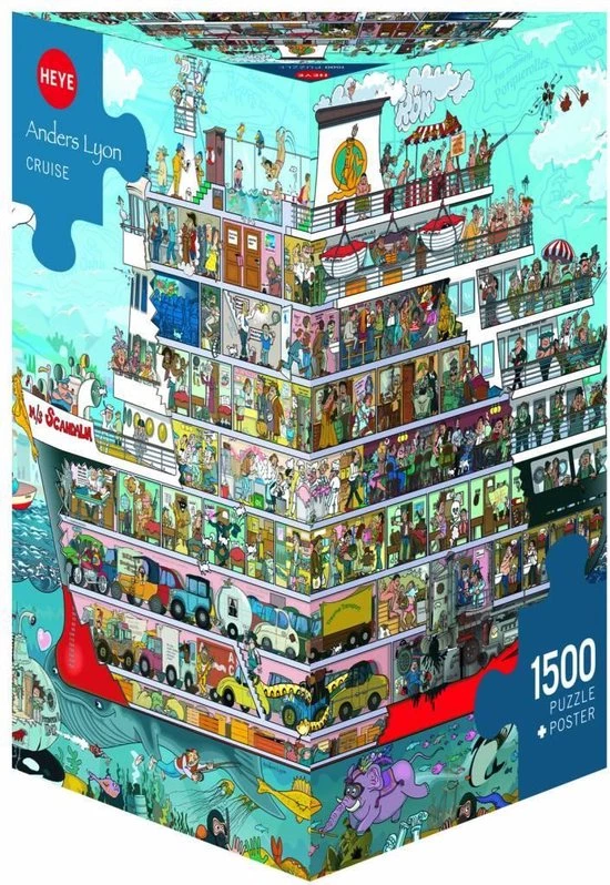 Heye Cruise Legpuzzel 1500 Stuk(s) Strips 2 Heye Cruise Legpuzzel 1500 Stuk(s) Strips - Afbeelding 2