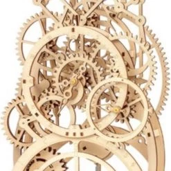 You-home.nl Houten 3D Puzzel Voor Volwassenen | Slingerklok | Pendulum Clock | Mechanisch | Educatief | Vrije Tijd | Robotime | Model Bouwpakket