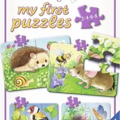 Ravensburger Dieren In De Tuin- My First Puzzels -2+4+6+8 Stukjes - Kinderpuzzel