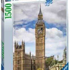 Ravensburger Puzzel Grappige Kat Op De Big Ben - Legpuzzel - 1500 Stukjes -Exporteren puzzels winkel 550x807